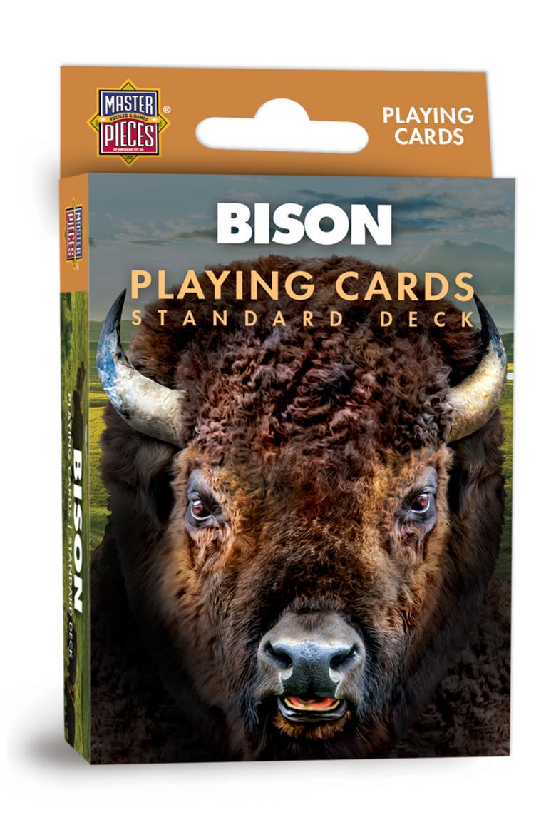 Bison Playing Cards, Main, color, Multicolor