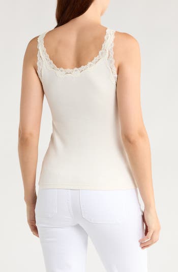 Lace Trim Tank Top