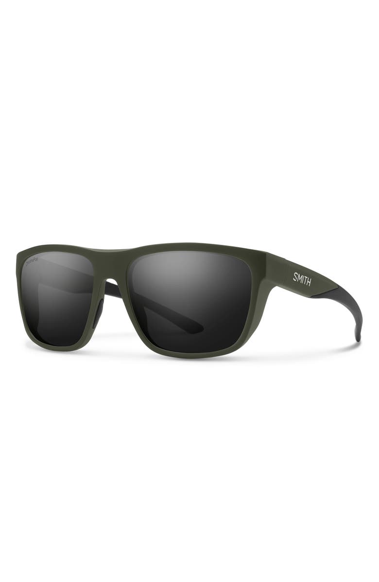 Smith Barra 59mm ChromaPop<sup>™</sup> Polarized Sunglasses, Alternate, color, Matte Moss / Black