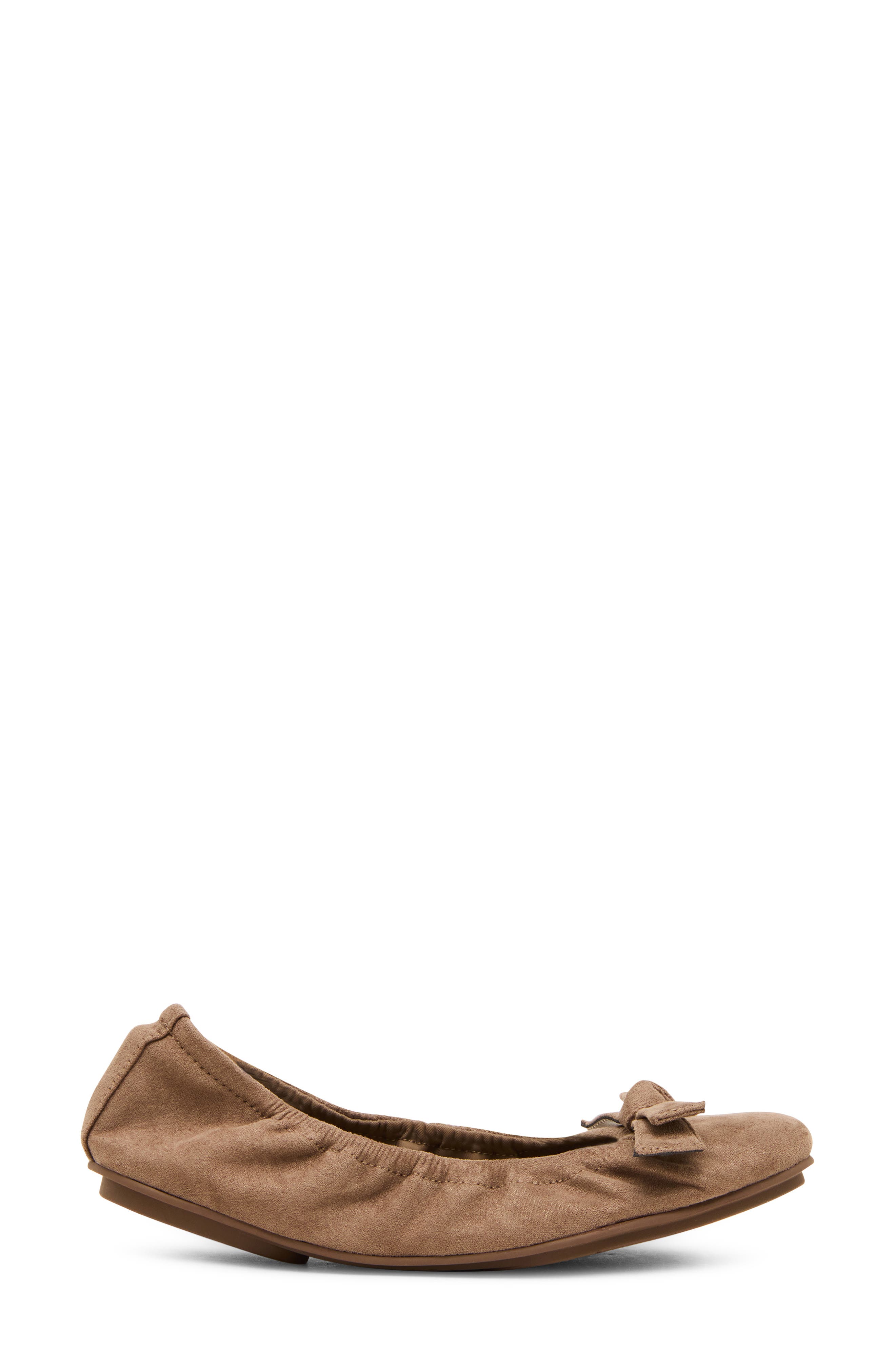Charity Flat, Alternate, color, TAUPE MICROSUEDE