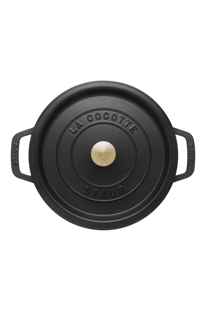 4-Quart Enameled Cast Iron Dutch Oven, Main, color, MATTE BLACK