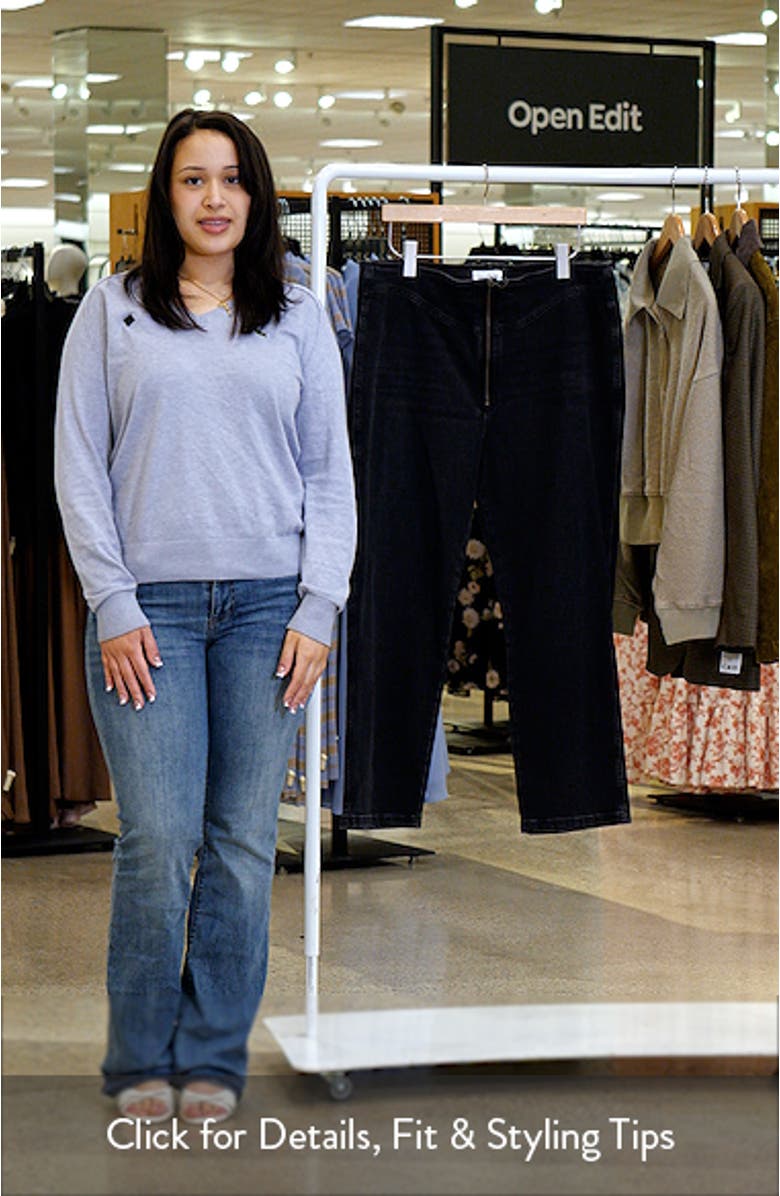 The Zip Up High Waist Ankle Straight Leg Jeans, sales video thumbnail