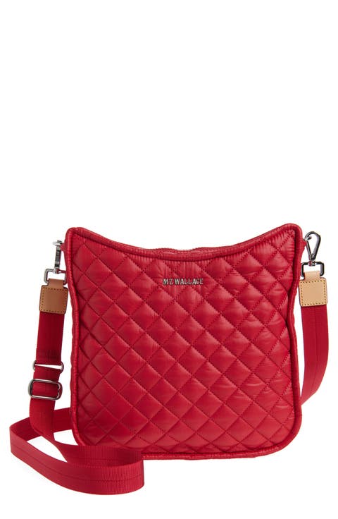 Quilted Nylon Box Crossbody Bag