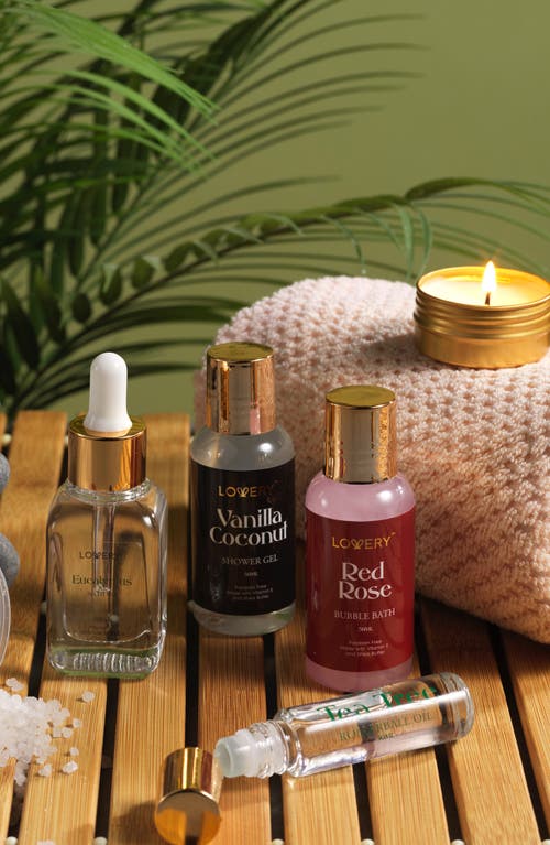 Lovery 12 Days Of Beauty Advent Calendar Bath & Body Care Gift Set In Red