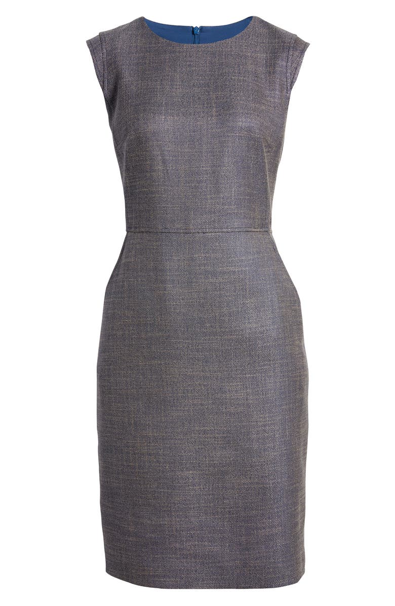 Anne Klein Tweed Sheath Dress, Alternate, color,