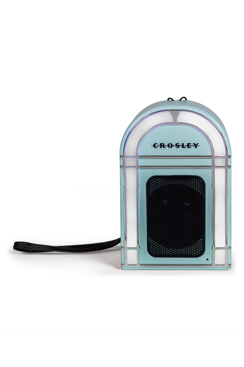 Mini Jukebox Bluetooth® Speaker, Main, color, AQUA BLUE