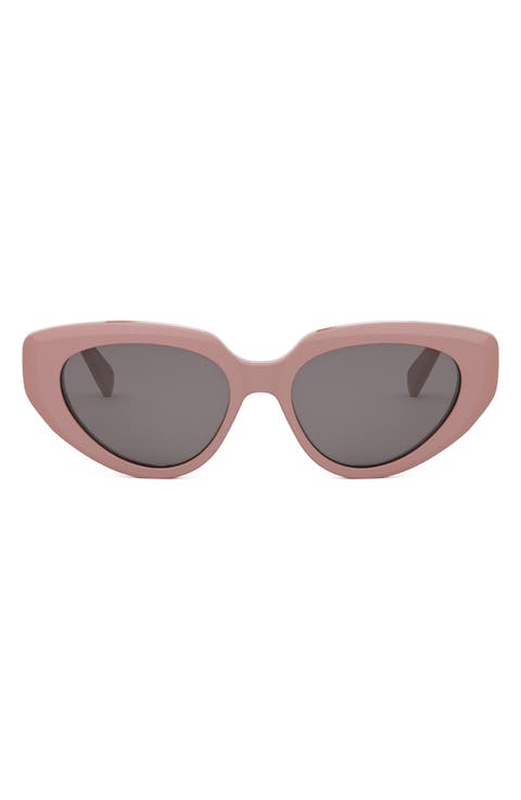Bold 3 Dots 53mm Cat Eye Sunglasses