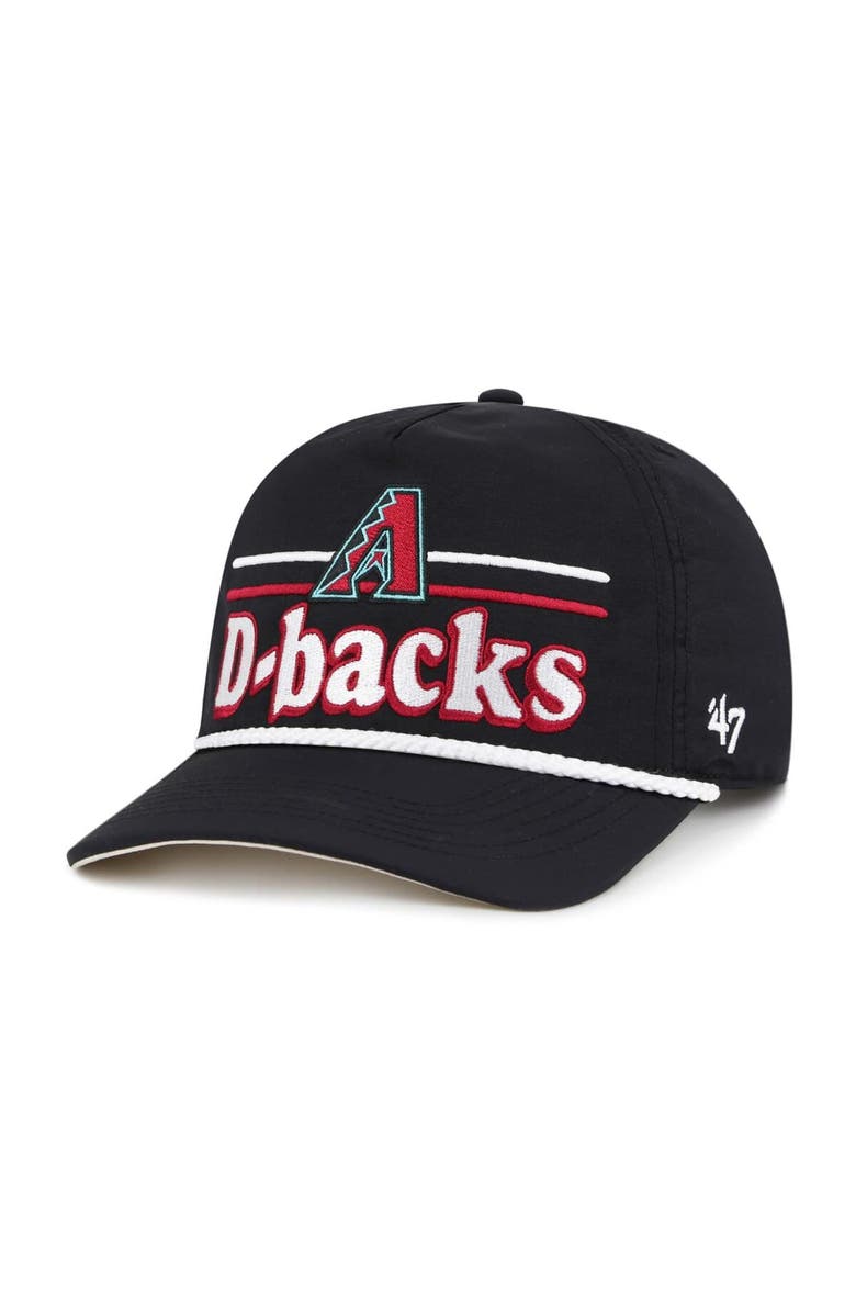 '47 Men's '47 Black Arizona Diamondbacks Campscape Hitch Adjustable Hat, Main, color, Black
