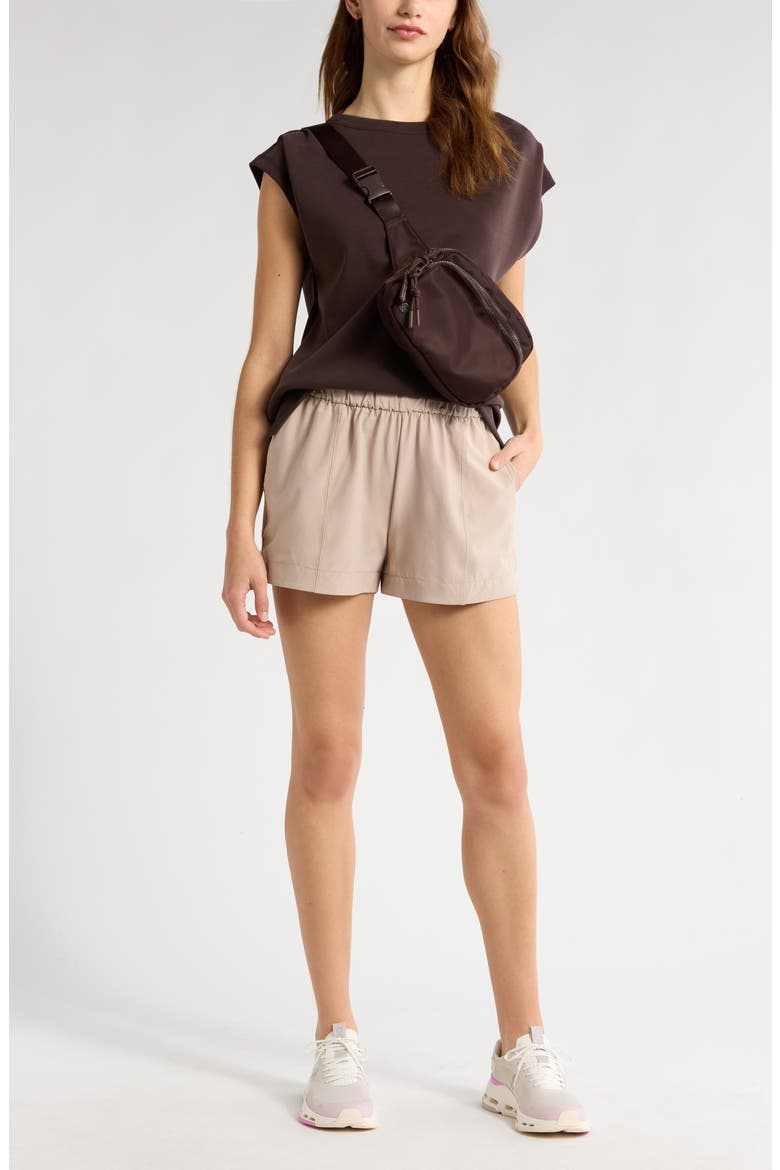 Out & About Shorts, Alternate, color, TAN THREAD