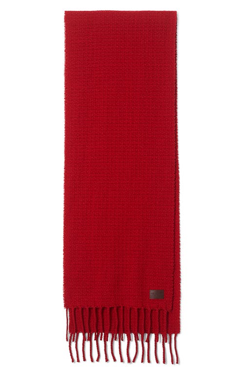 Rag & Bone Textured Cashmere Scarf In Red