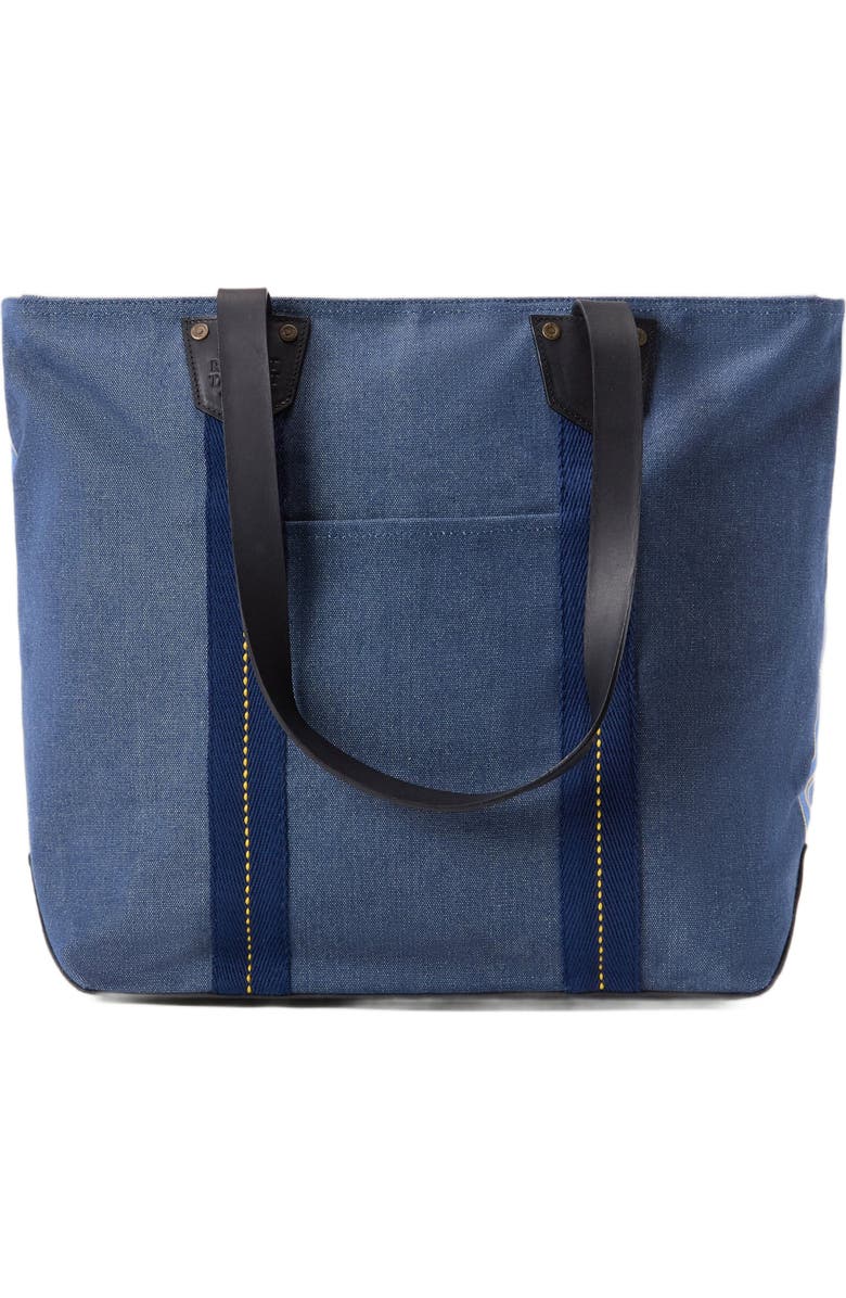Robert Talbott Freeman Canvas Tote Bag, Main, color, Denim Blue