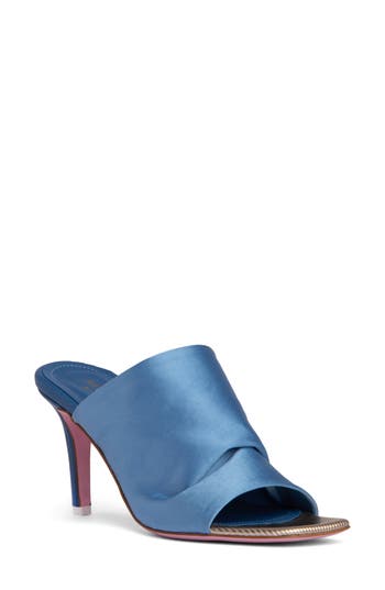 Beautiisoles Lana Slide Sandal In Blue