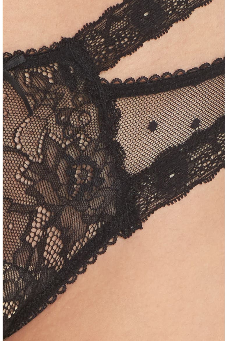 Intimates Nichole Hipster Briefs, Alternate, color, BLACK