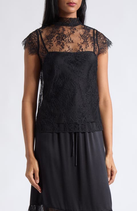 Blake Silk Lace Tee