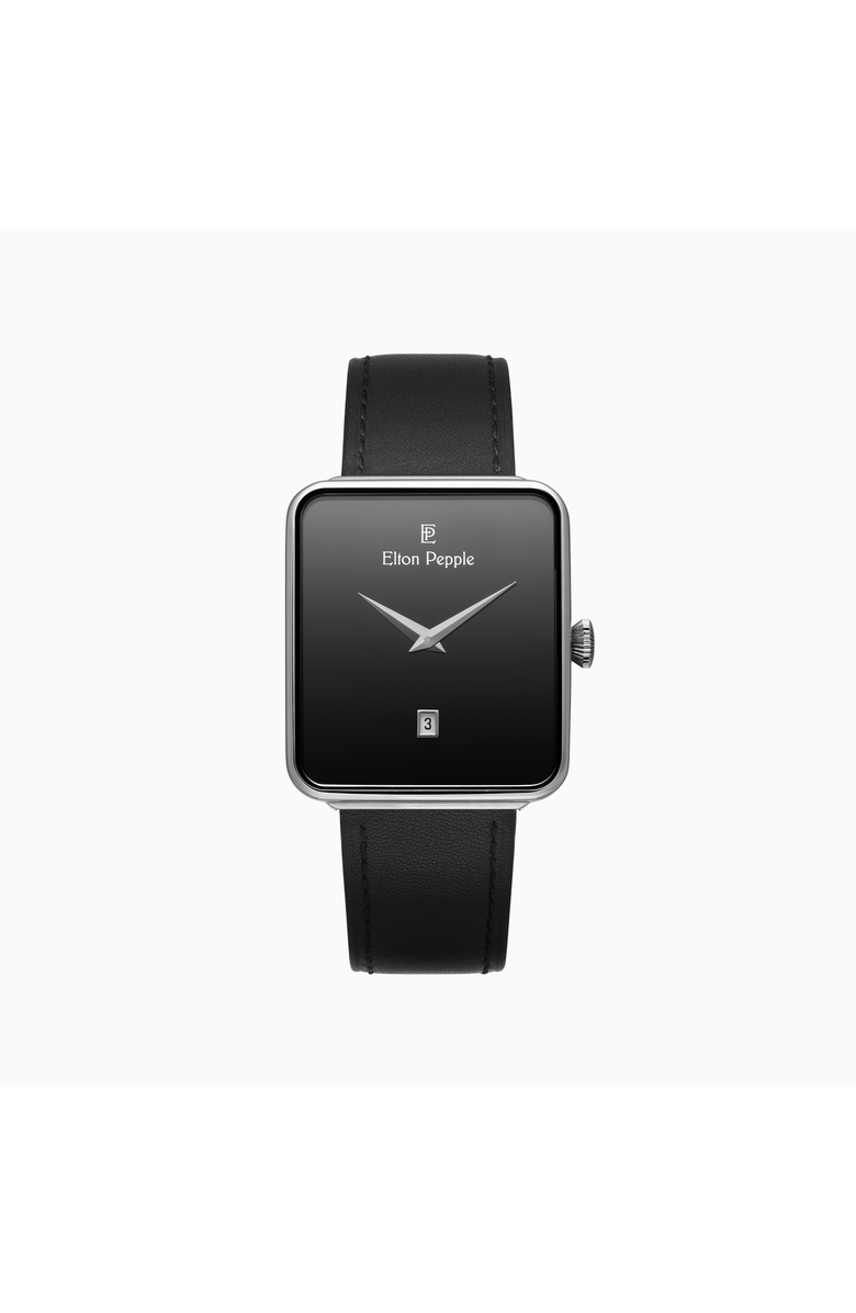 Elton Pepple Men's Classic Telma - Bucktown, 38mm, Main, color, Black/Silver