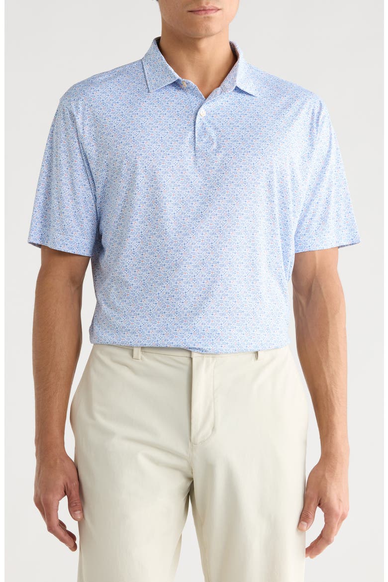 No Dice Featherweight Knit Polo, Main, color, WHITE