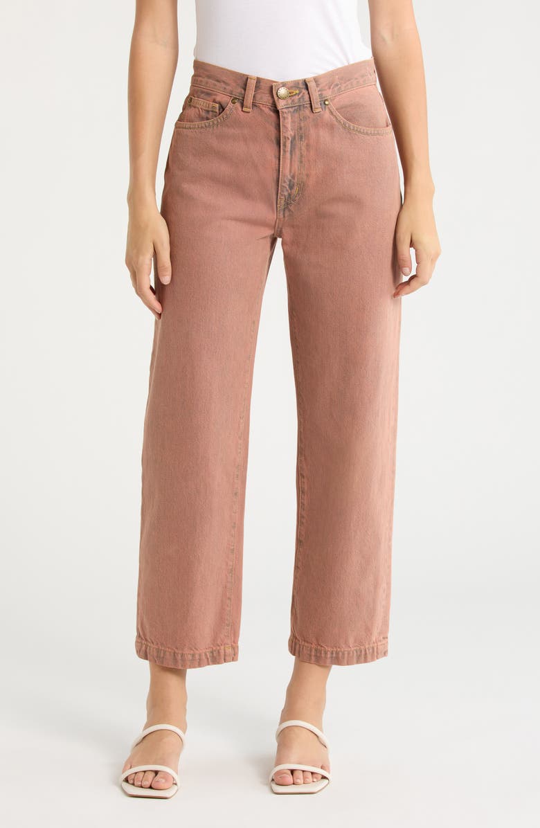THE GREAT. The Billy Straight Leg Jeans, Main, color, Musky Pink