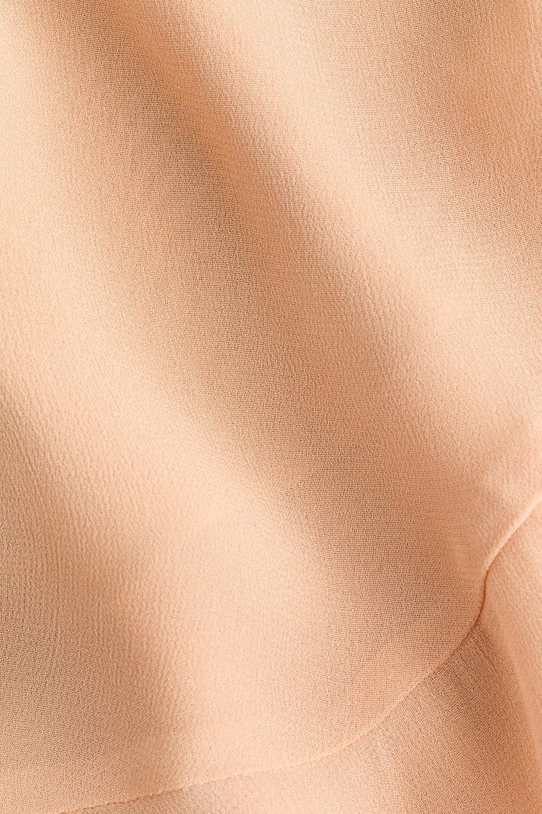 Flounced Wrap Skirt, Alternate, color, Light dusty orange
