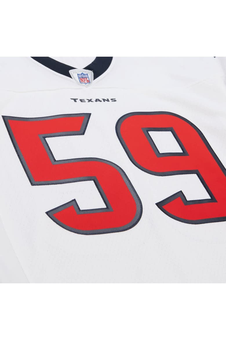 Men's Mitchell & Ness DeMeco Ryans White Houston Texans 2006 Legacy Replica Jersey, Alternate, color, White