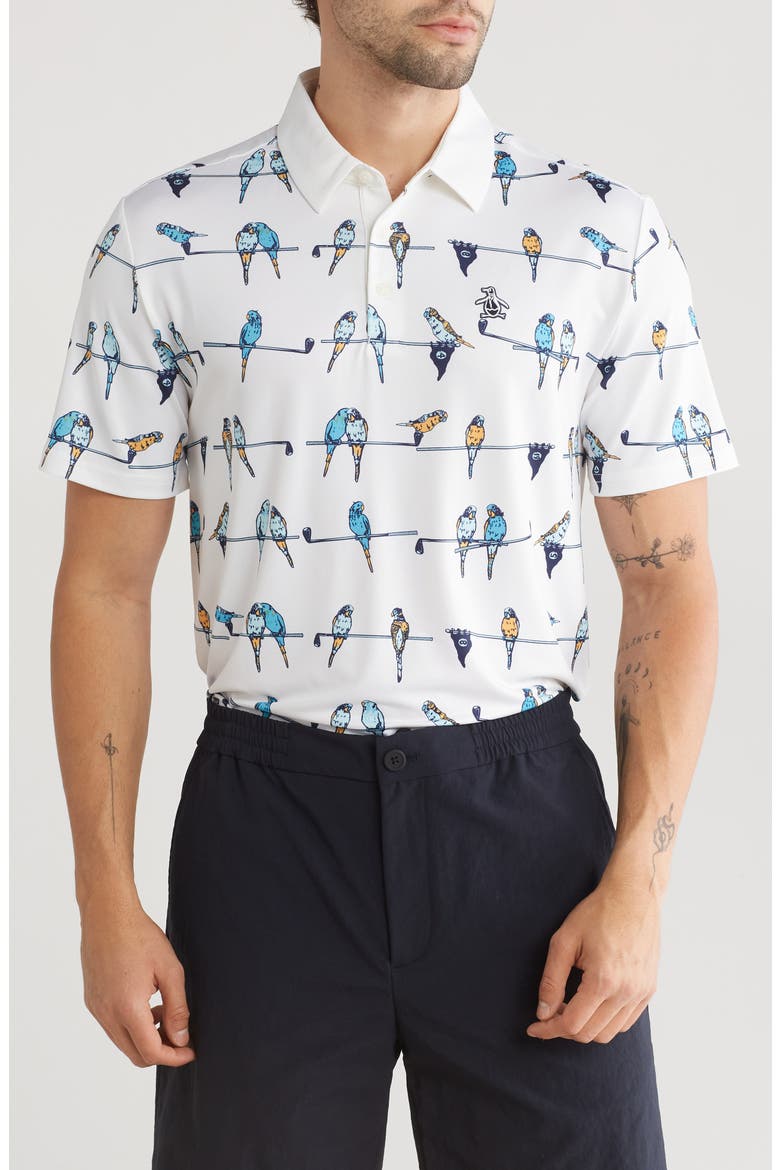 Parrots Club Golf Polo, Main, color, BRIGHT WHITE