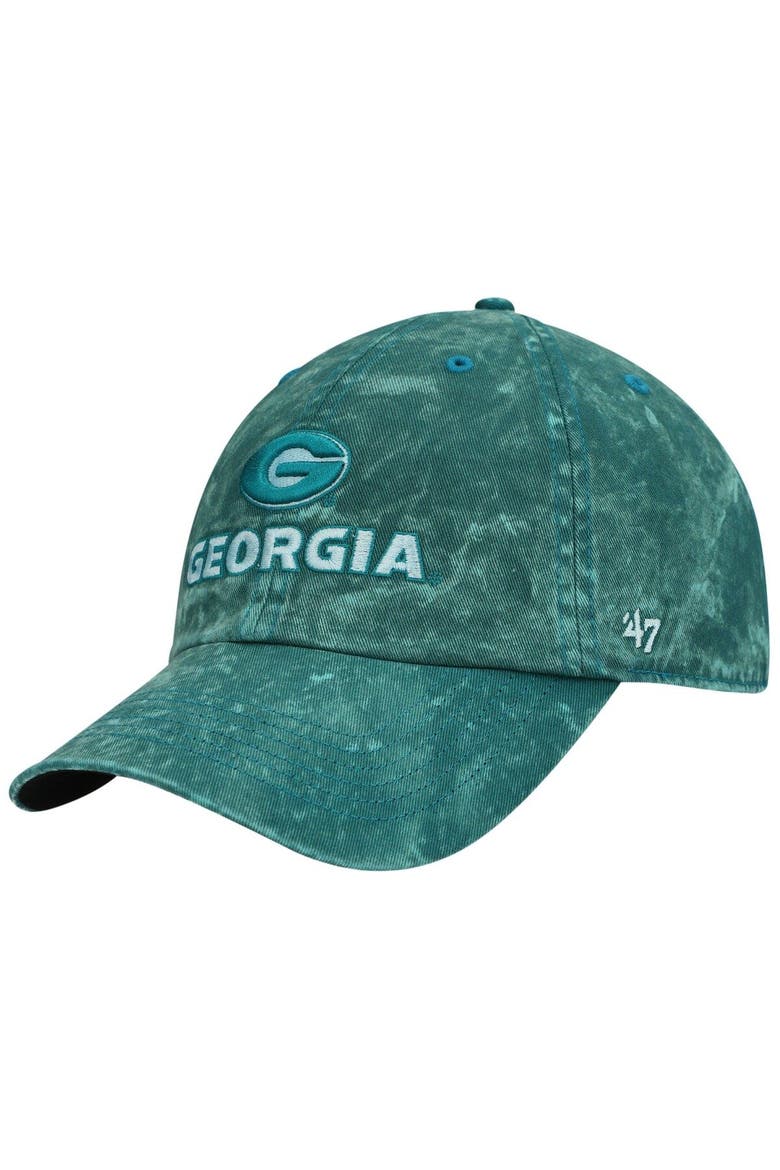Women's '47 Teal Georgia Bulldogs Gamut Clean Up Adjustable Hat, Main, color, Teal