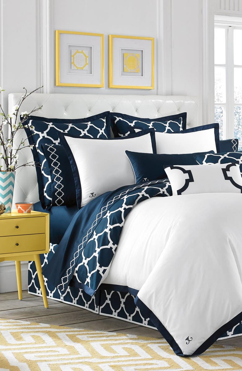 Jill Rosenwald Hampton Links Reversible Duvet Cover, Alternate, color, 
