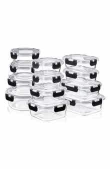 SORBUS 12-Pack Glass Food Prep Storage Containers