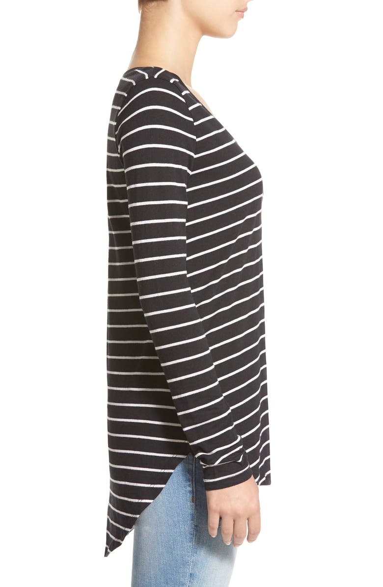 BP. Stripe High/Low Tee, Alternate, color,