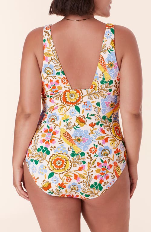 Andie The Augustine One-piece Swimsuit In Bird Floral