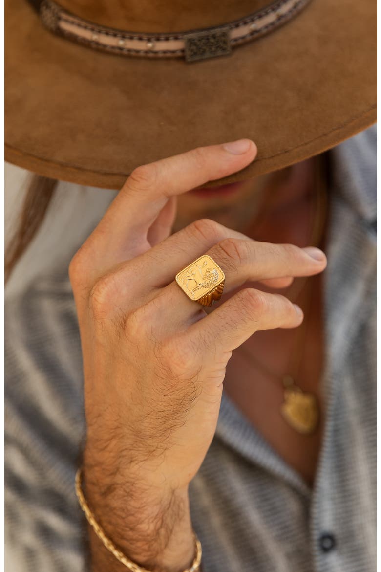 Men's Judah Ring, Alternate, color, GOLD
