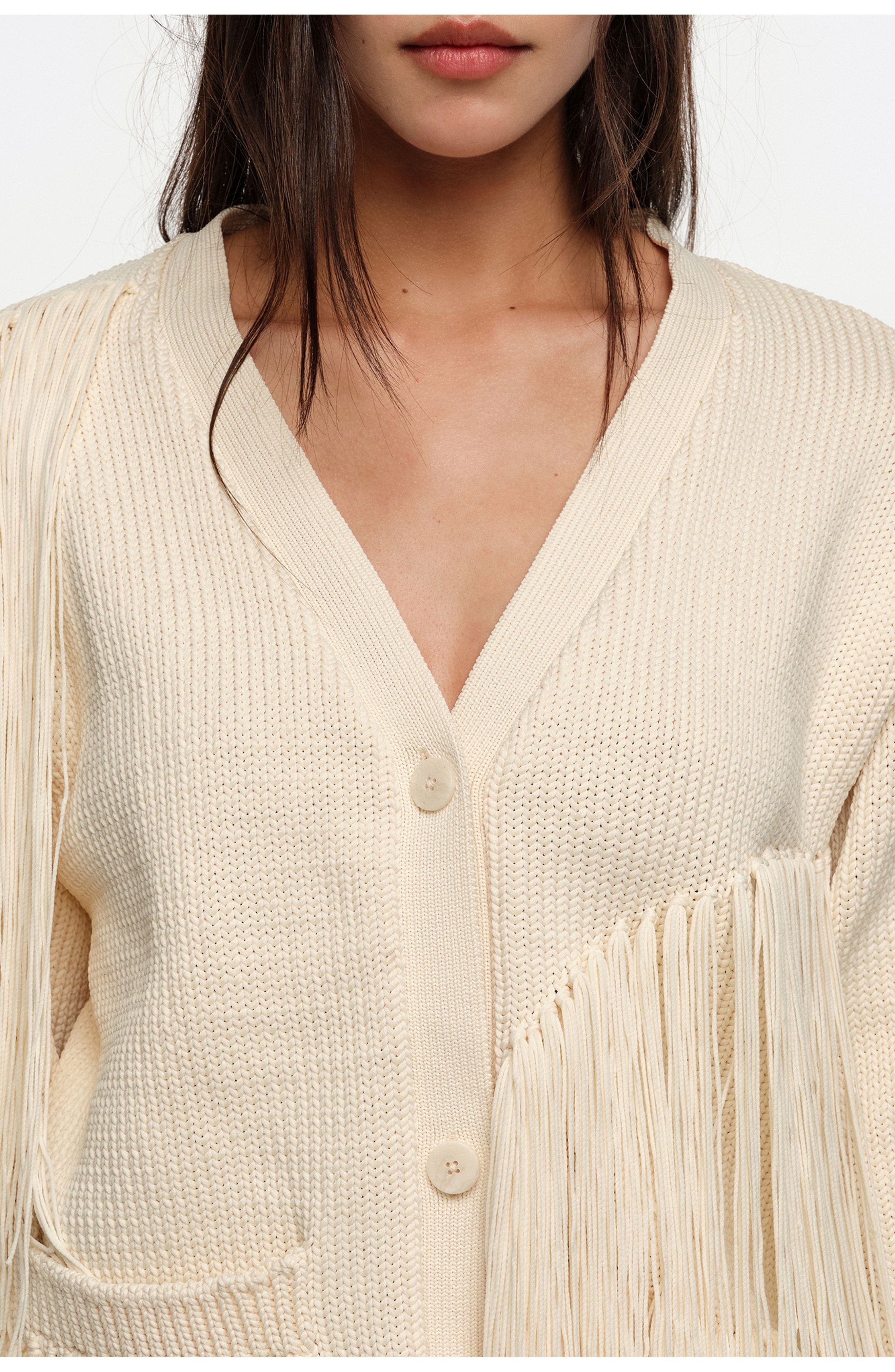 Fringe-Detail Cardigan - image 2