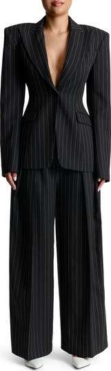 Pinstripe Blazer