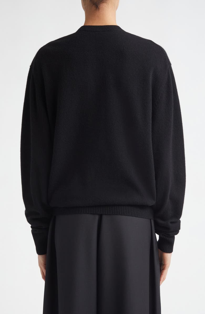 TOTEME Classic Cashmere Crewneck Sweater, Alternate, color, Black
