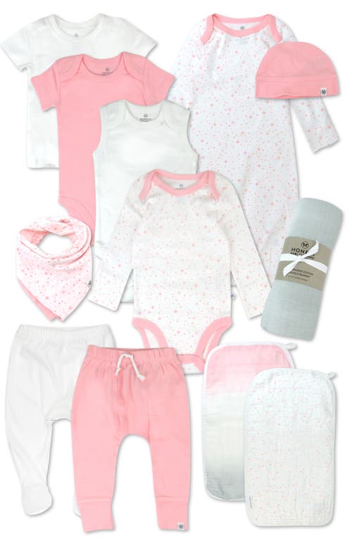HONEST BABY 12-Piece Welcome Home Gift Set in Twinkle Star White/Pink  product
