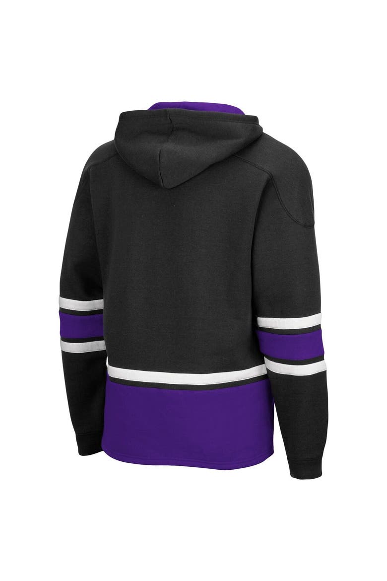 Men's Colosseum Black Northwestern Wildcats Lace Up 3.0 Pullover Hoodie, Alternate, color, Black