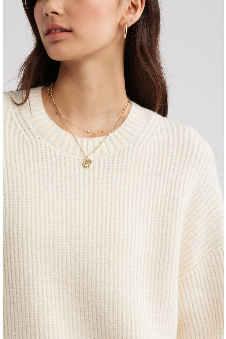 Cozy Crewneck Sweater, Alternate, color, IVORY ANTIQUE