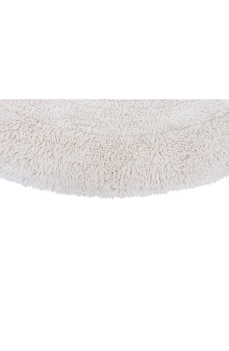 Lorena Canals Woolable Arctic Circle Round Washable Wool Rug, Alternate, color, Sheep White