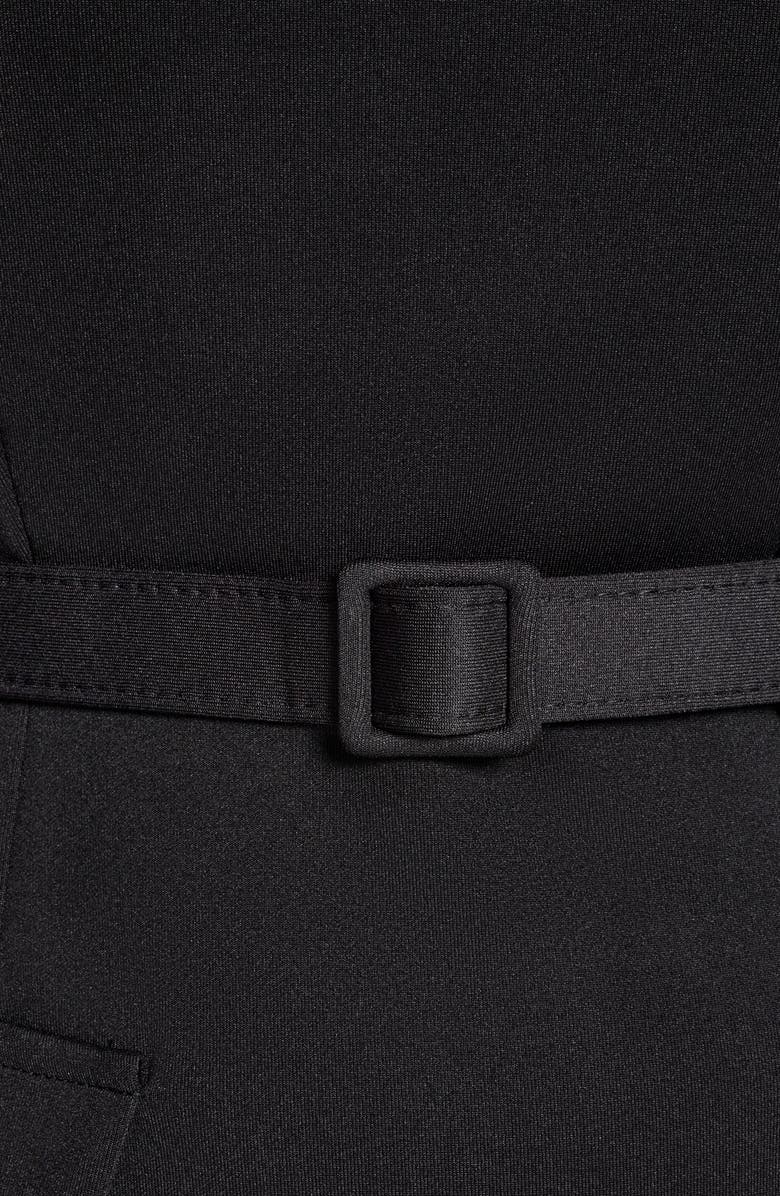 BCBG Belted Sheath Minidress, Alternate, color, Black