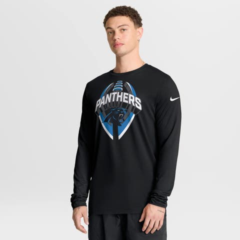 Men's Nike Black Carolina Panthers Primetime Legend Icon Performance Long Sleeve T-Shirt