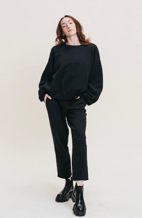 Organic Cotton Teddy Cropped Pant