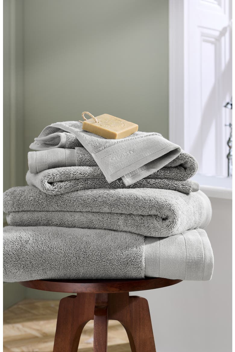 Signature Luxury 100% Cotton Bath Towels, Alternate, color, Opal Gray