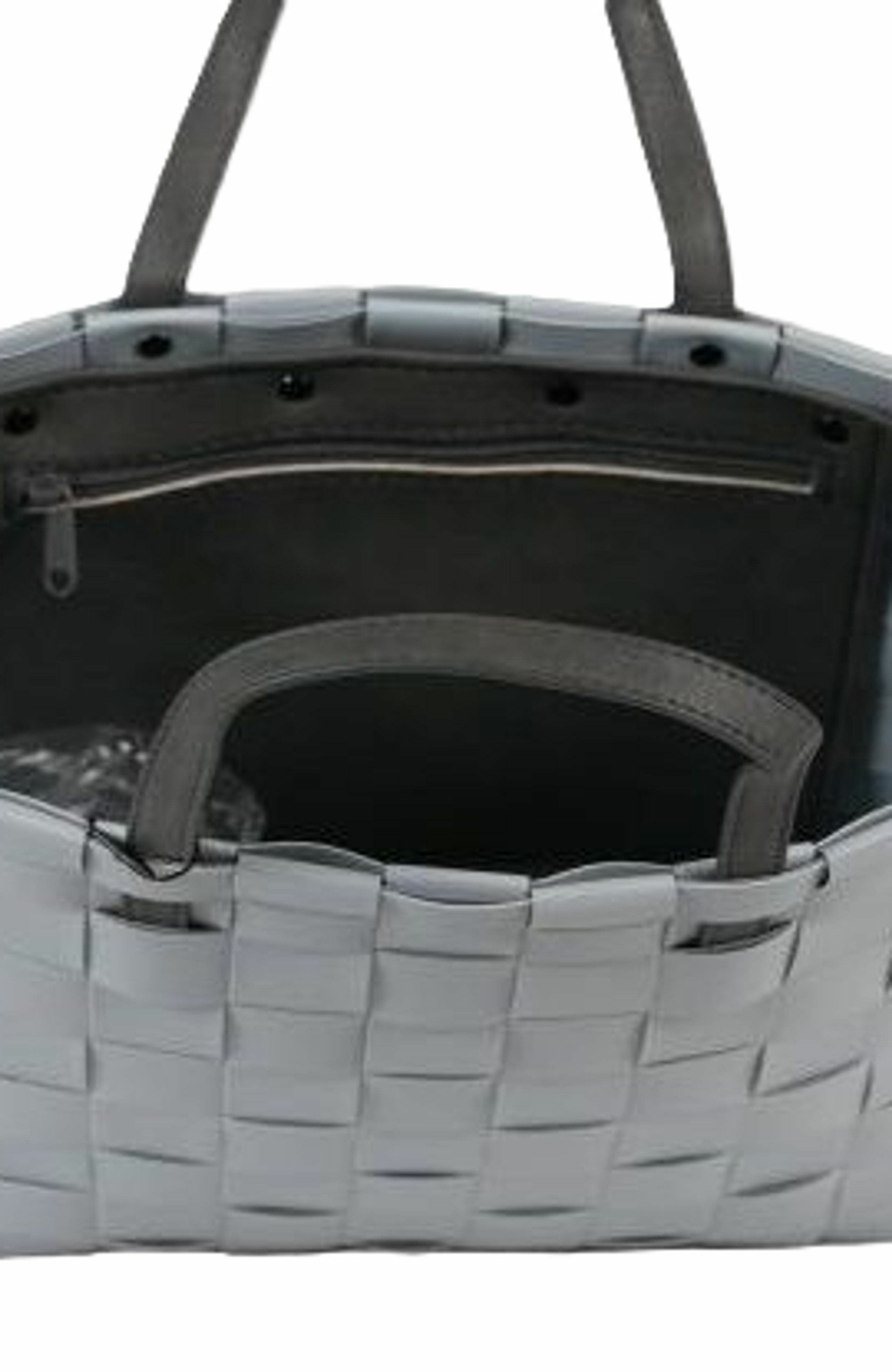 Petite Recycled Plastic Handbag, Alternate, color, Steel Grey