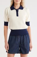 JASON WU Short Sleeve Polo Sweater