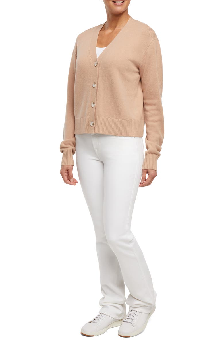 Three Dots Margaret Cardigan, Alternate, color, Light Taupe