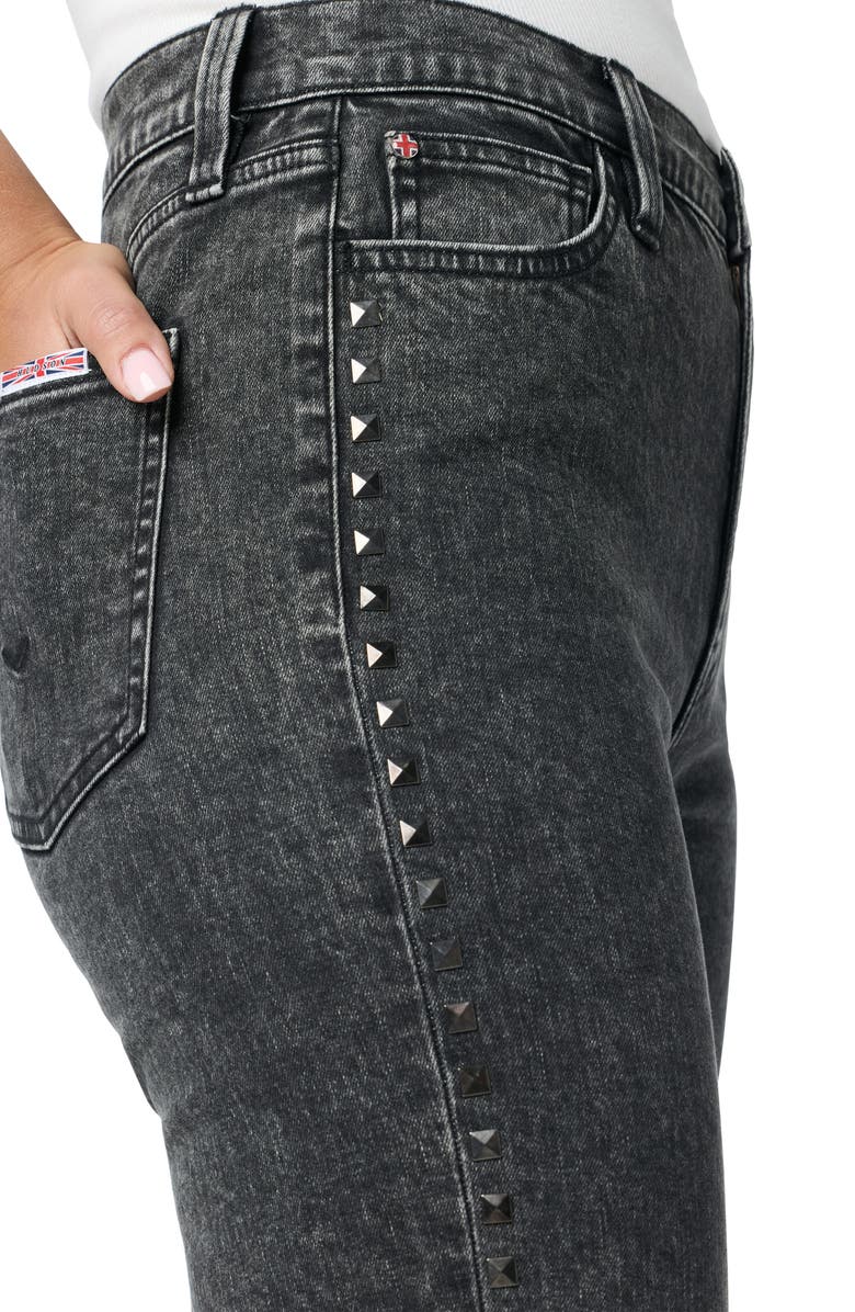 Hudson Jeans Noa Studded High Waist Ankle Straight Leg Jeans, Alternate, color, West