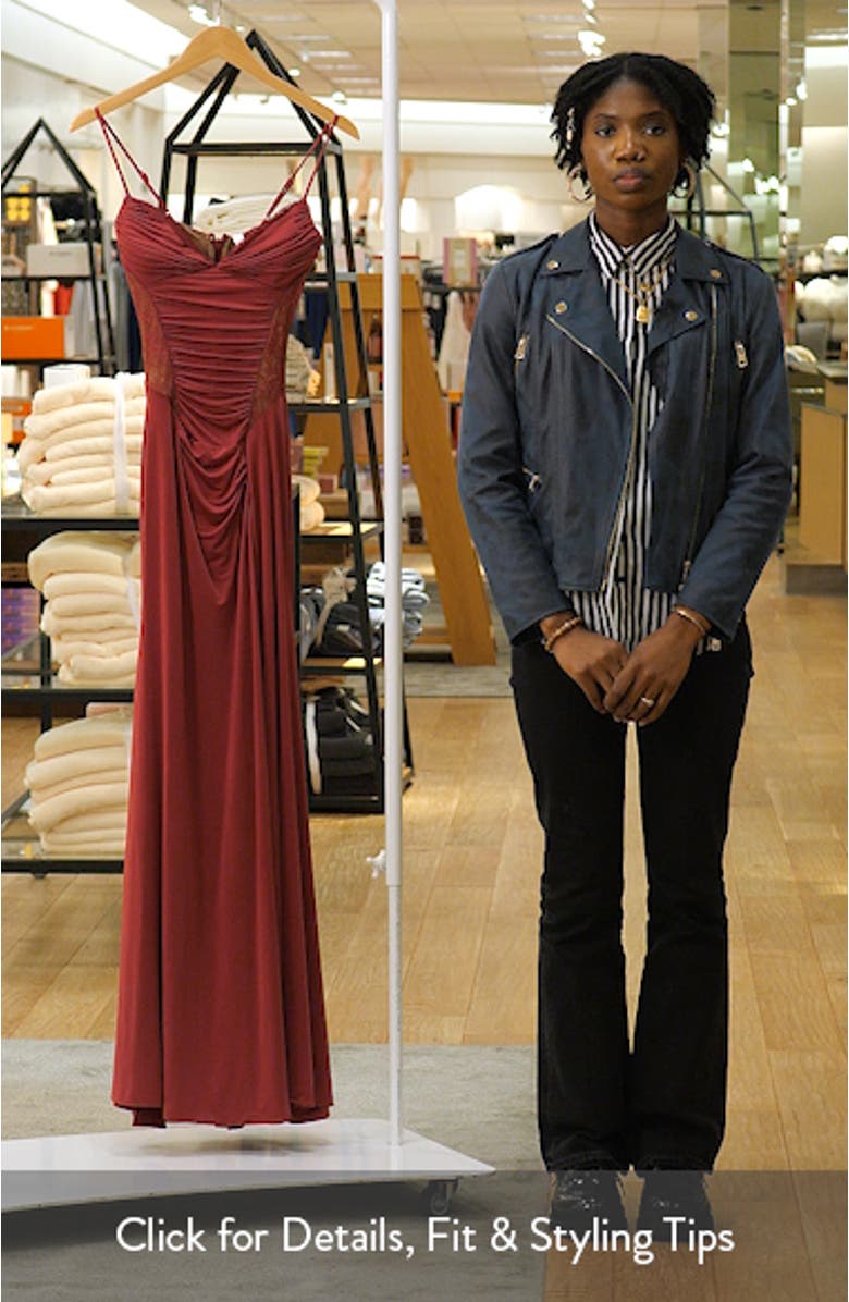 Sabrine Lace Trim Corset Gown, sales video thumbnail