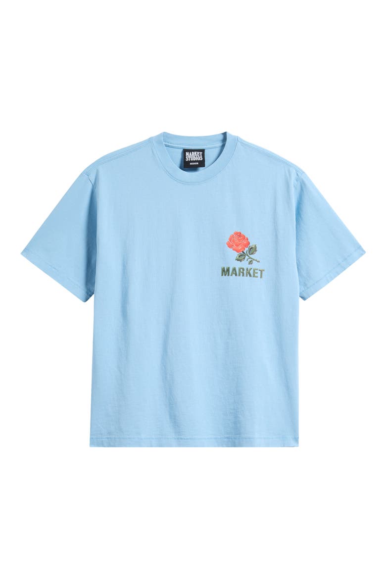 Have a Nice Day 3D Cotton Graphic T-Shirt, Alternate, color, BLUE