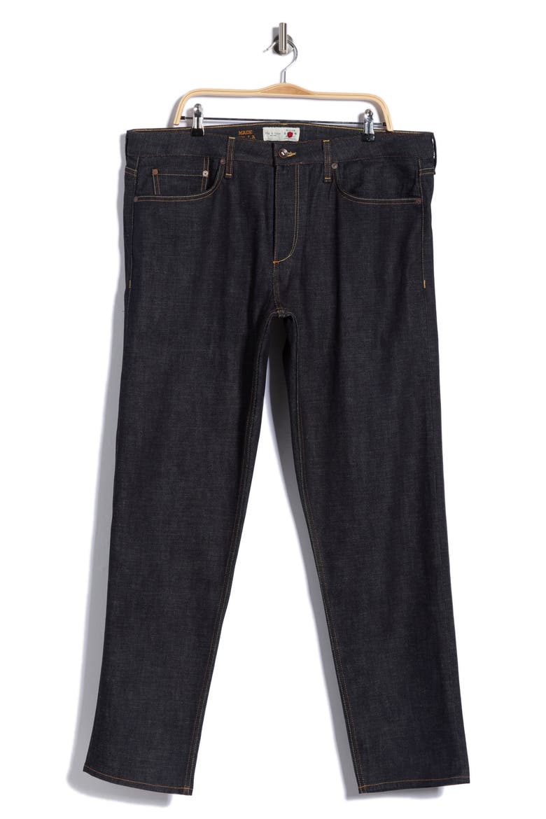 Fit 3 RB Selvedge Straight Leg Jeans, Main, color, RAW