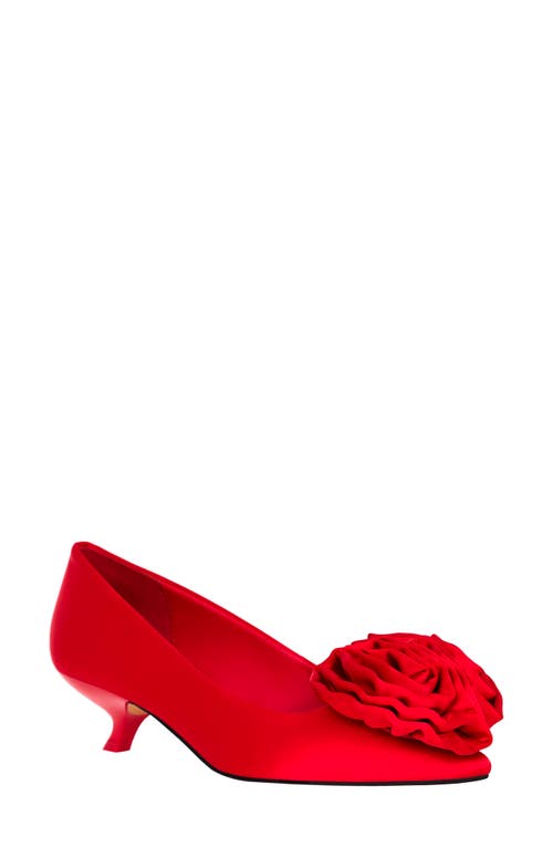 Katy Perry The Micro Heel Flower Pump in Bright Red 