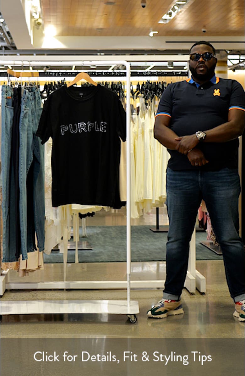 Inside Out Texture Cotton Jersey Graphic T-Shirt, sales video thumbnail